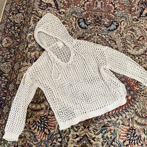 Crochet hoodie/cover-up